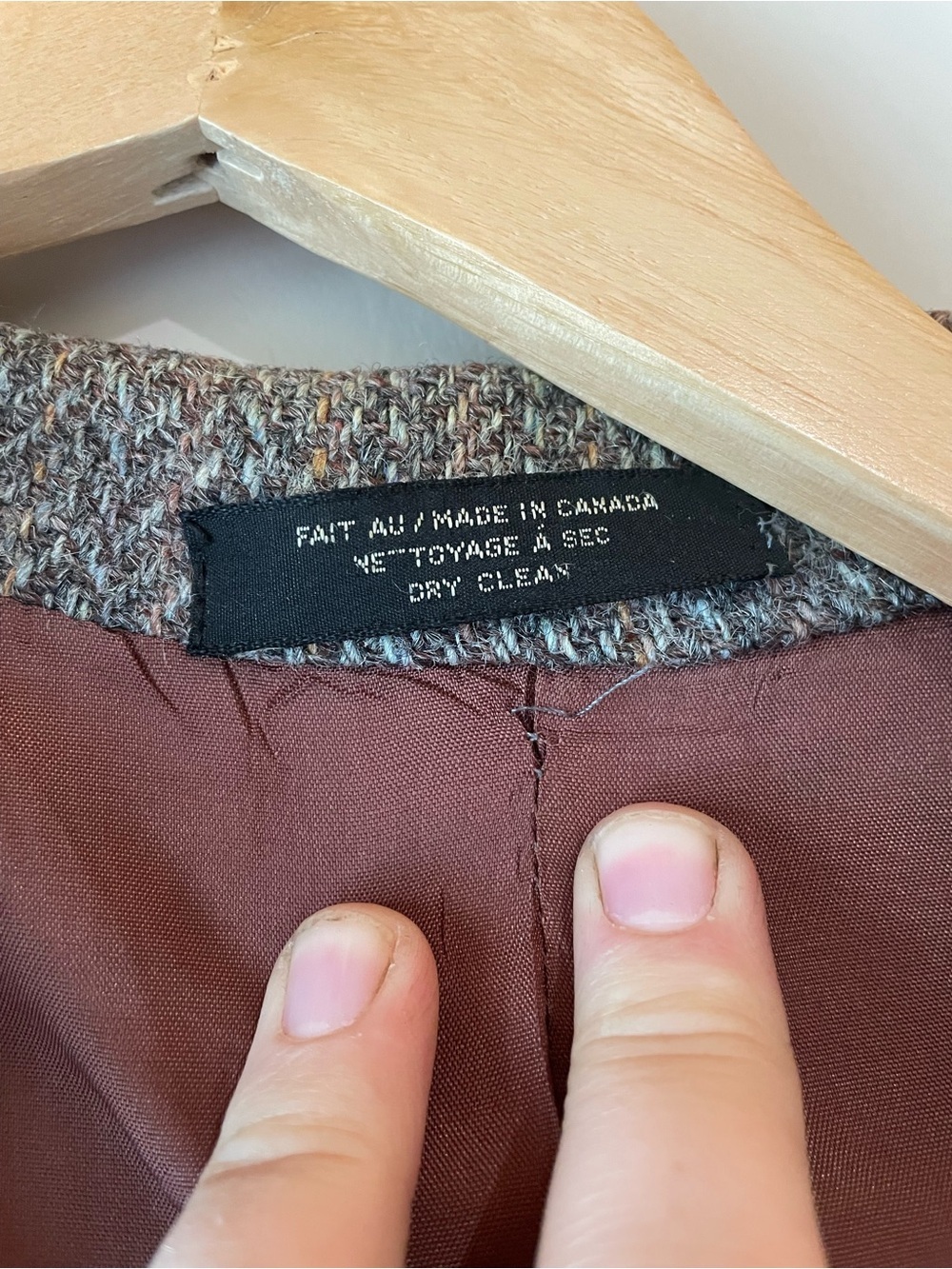 🐱 Harris Tweed | VINTAGE Wool Mens 44T Coat - Picture 4 of 11